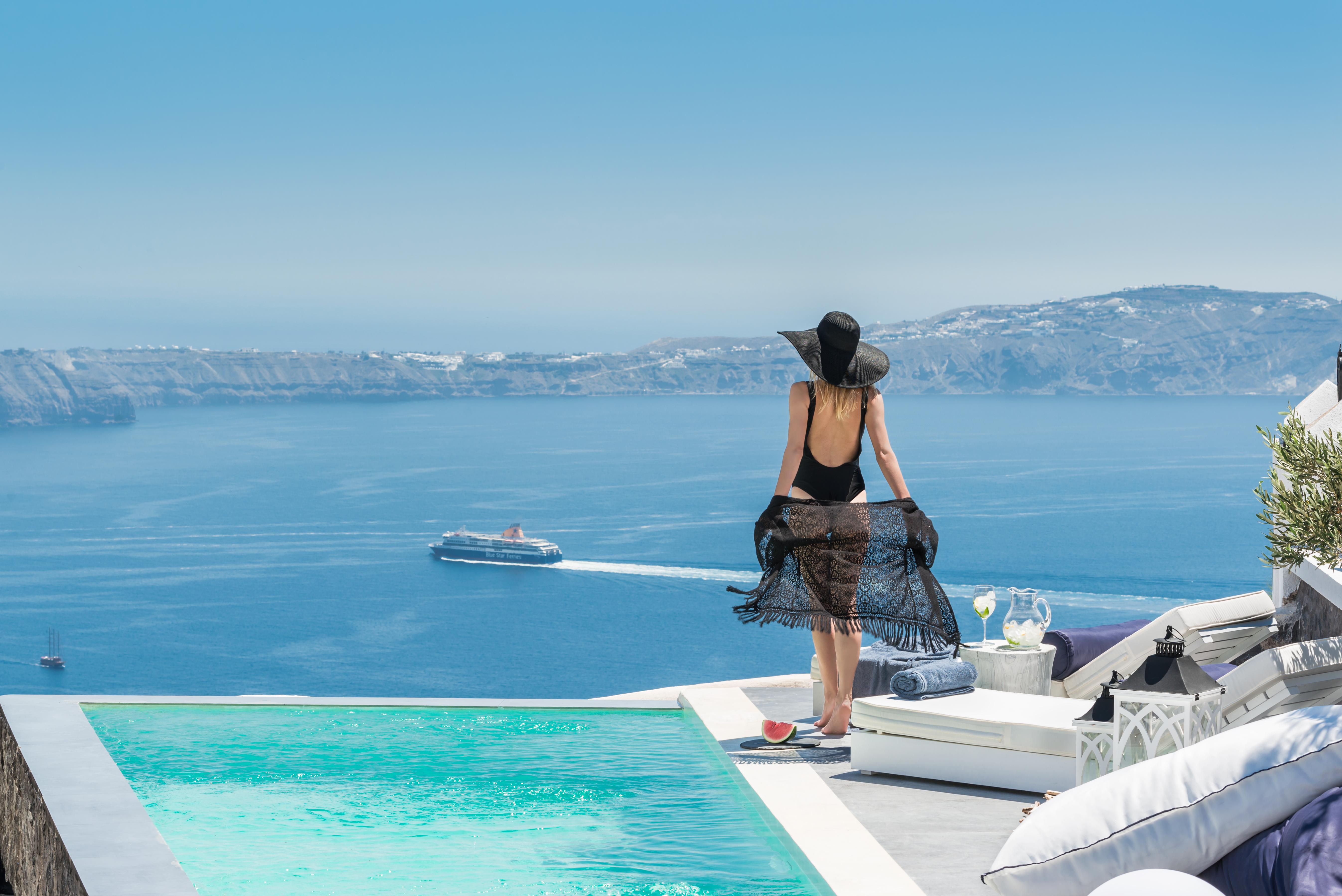 Mythical Blue Luxury Suites (Adults Only) Fira  Luaran gambar